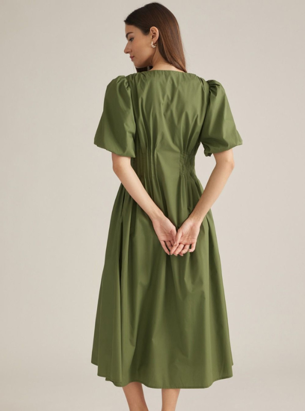 The Maren Dress- Olive
