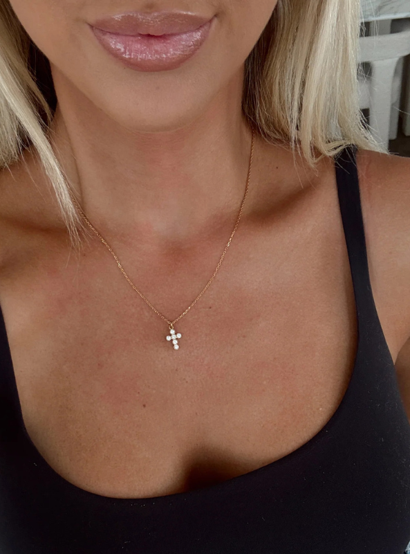 Joy Cross Necklace-Gold