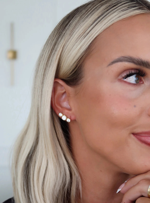 Lyric Earrings-Gold