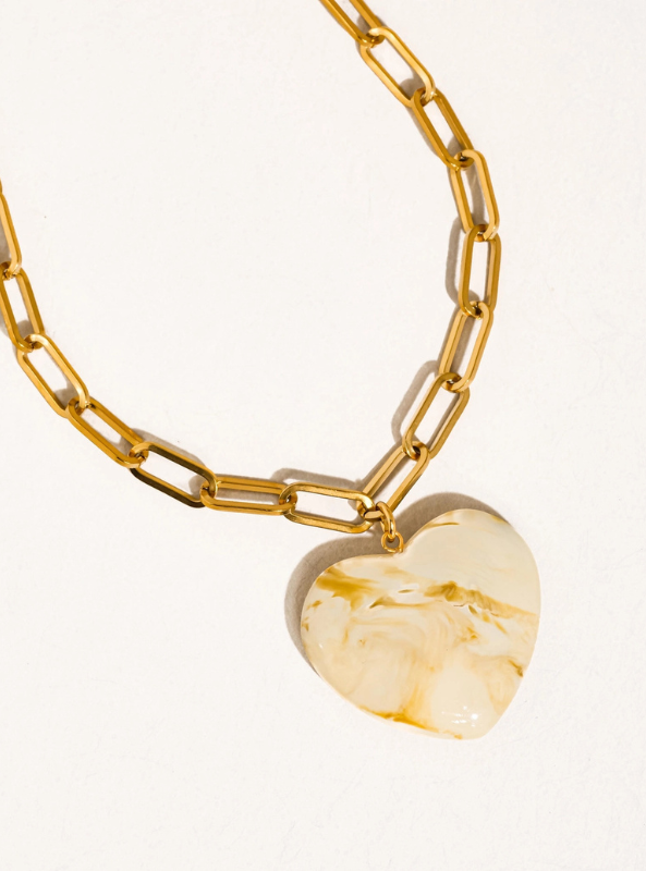 Rouelle Heart Chain Necklace
