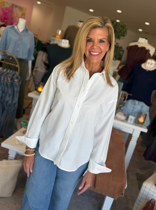 Whitley White Button Down Shirt