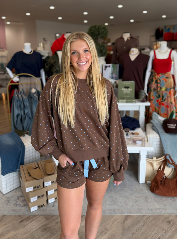 Elastic Waist Shorts - Brown
