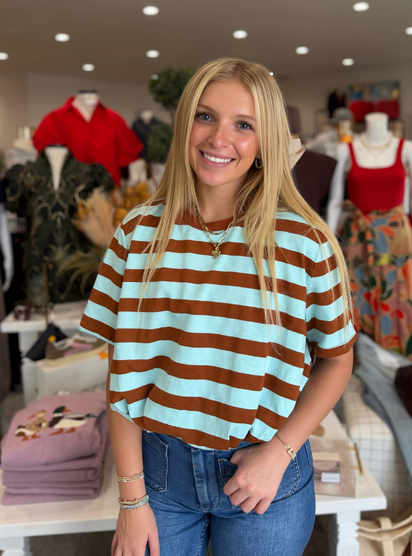 Bubble Stripe Top