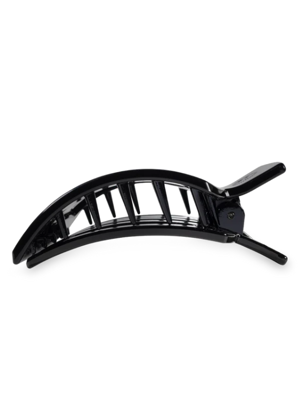 Jet Black Small Flat Square Clip - Tres Chic Boutique