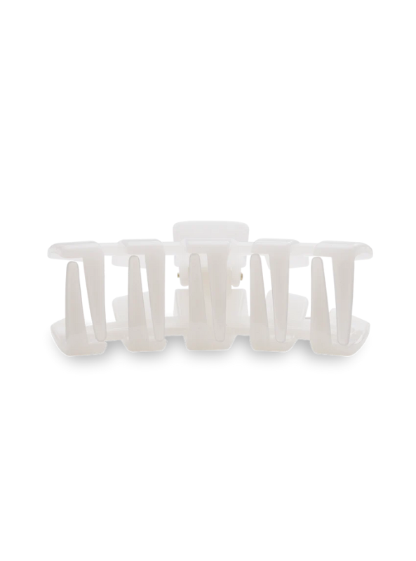 Classic Coconut White Small Hair Clip - Tres Chic Boutique