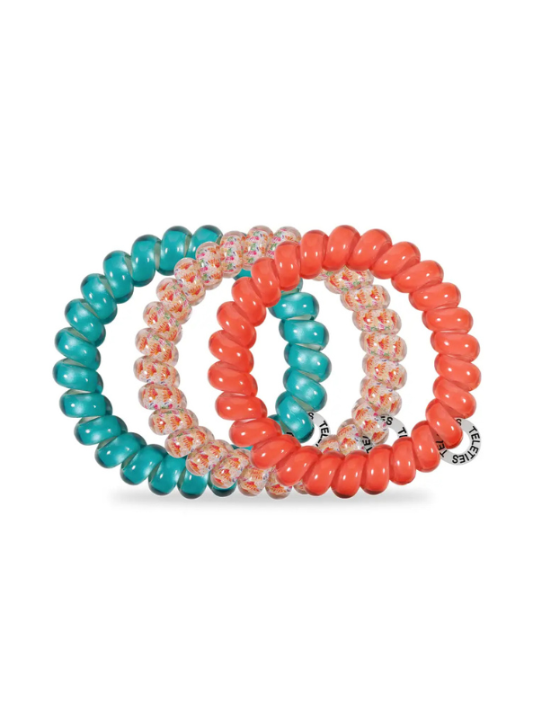 Coral Craze Large Hair Ties - Tres Chic Boutique