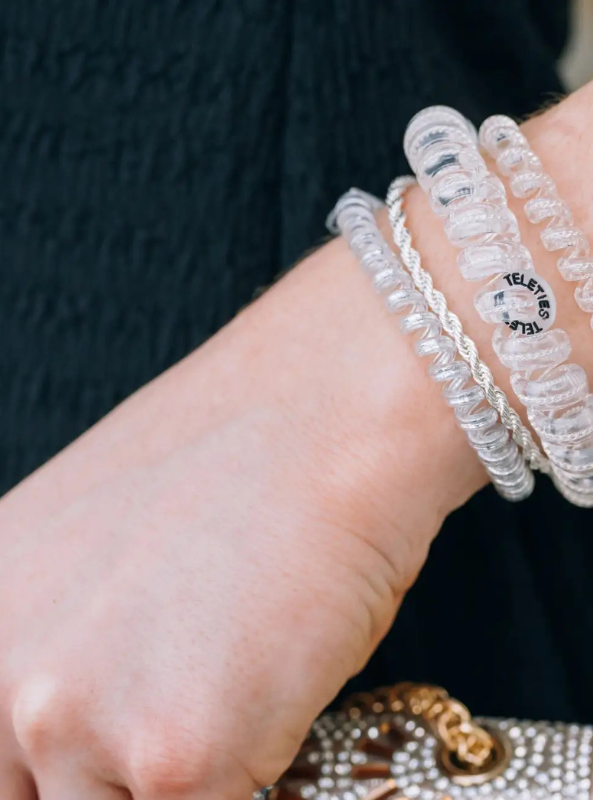 Silver Slay Small Hair Ties - Tres Chic Boutique