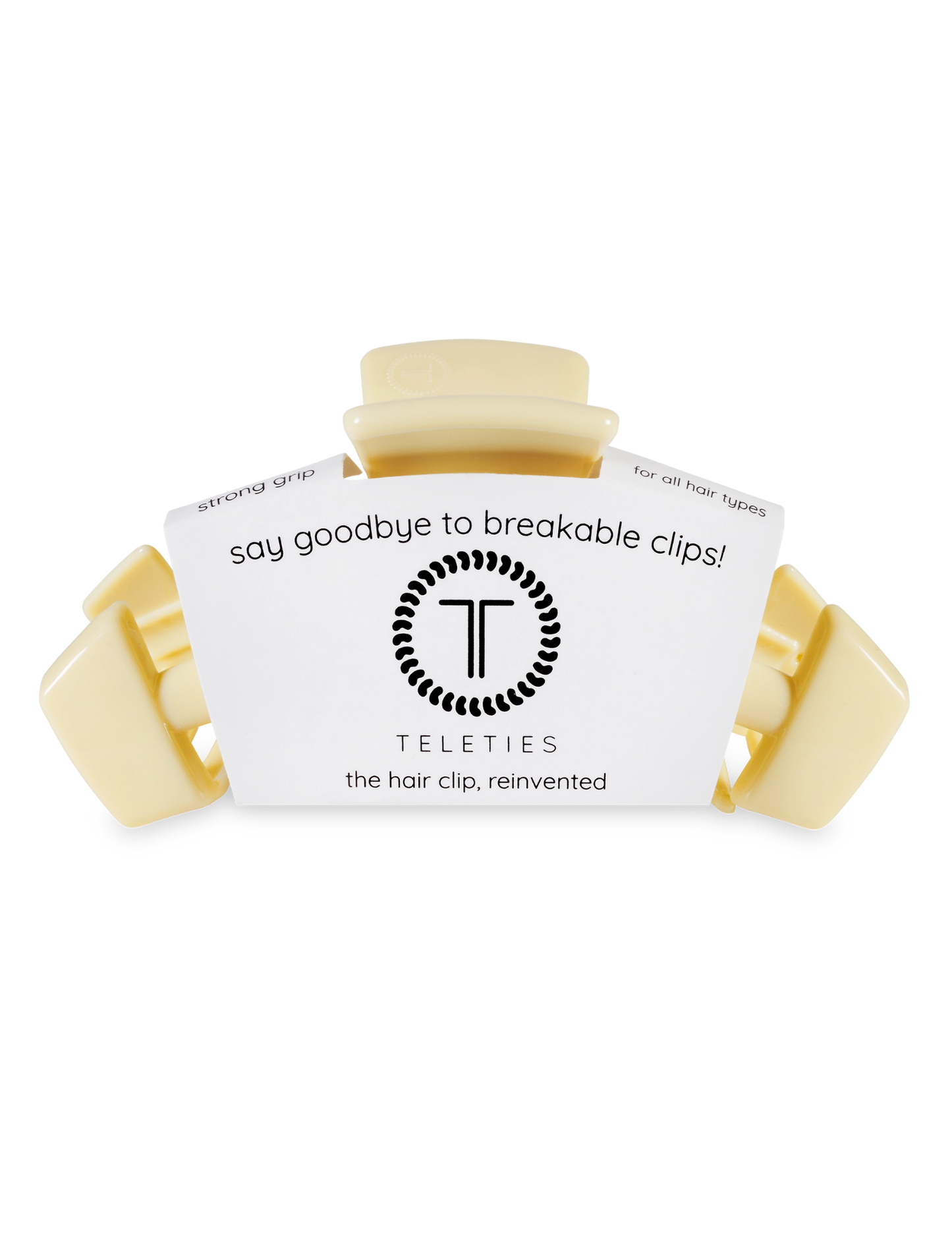 Classic Hair Clip - Butter Yellow - Large - Tres Chic Boutique