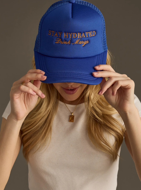 Stay Hydrated Drink Margs Trucker Hat - Tres Chic Boutique
