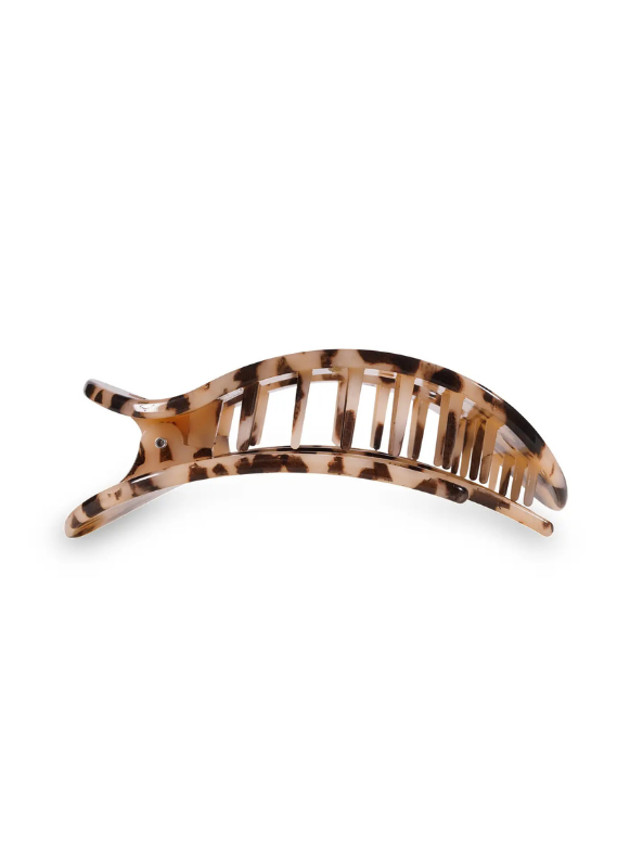 Blonde Tortoise Medium Flat Square Hair Clip - Tres Chic Boutique