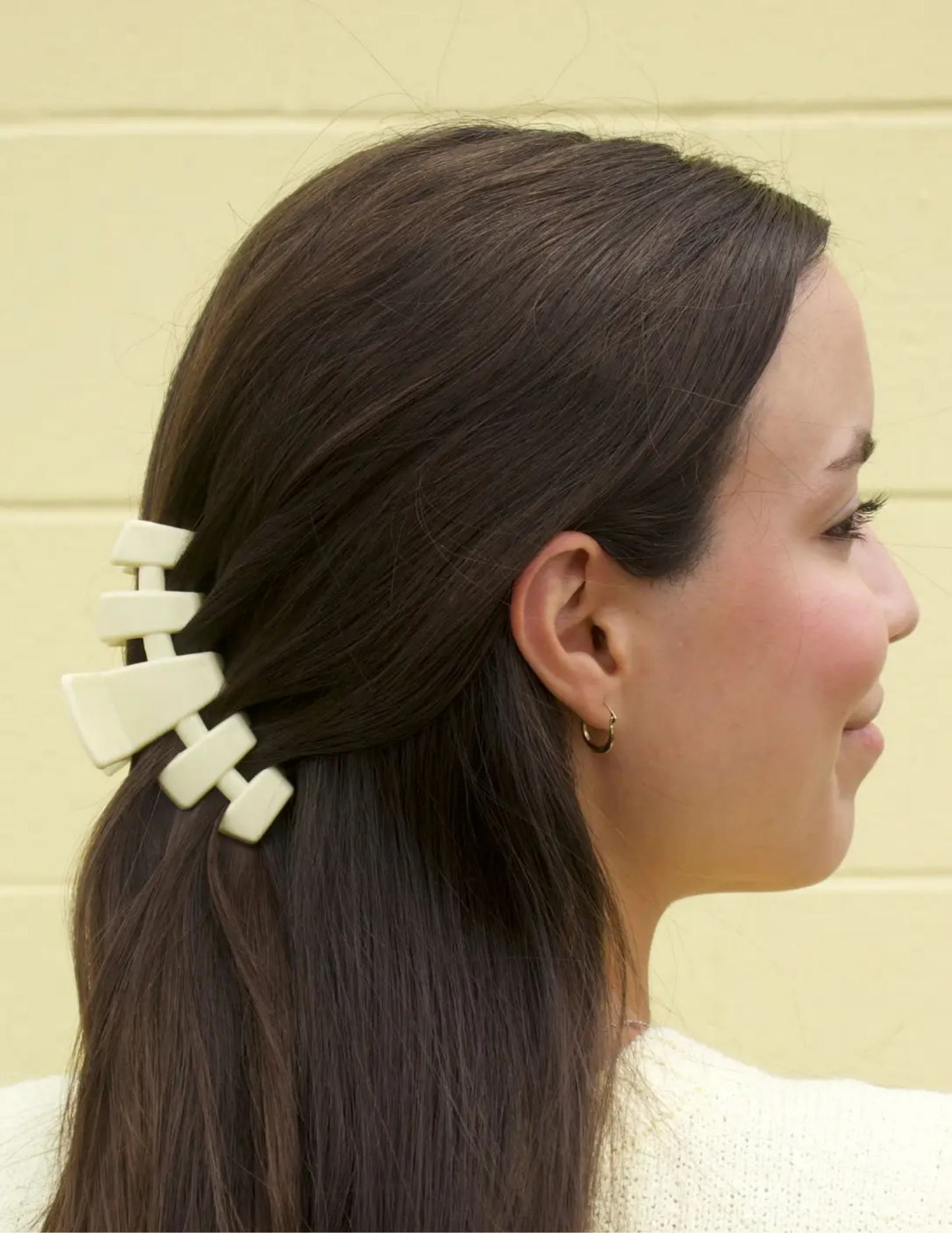 Classic Hair Clip - Butter Yellow - Medium - Tres Chic Boutique