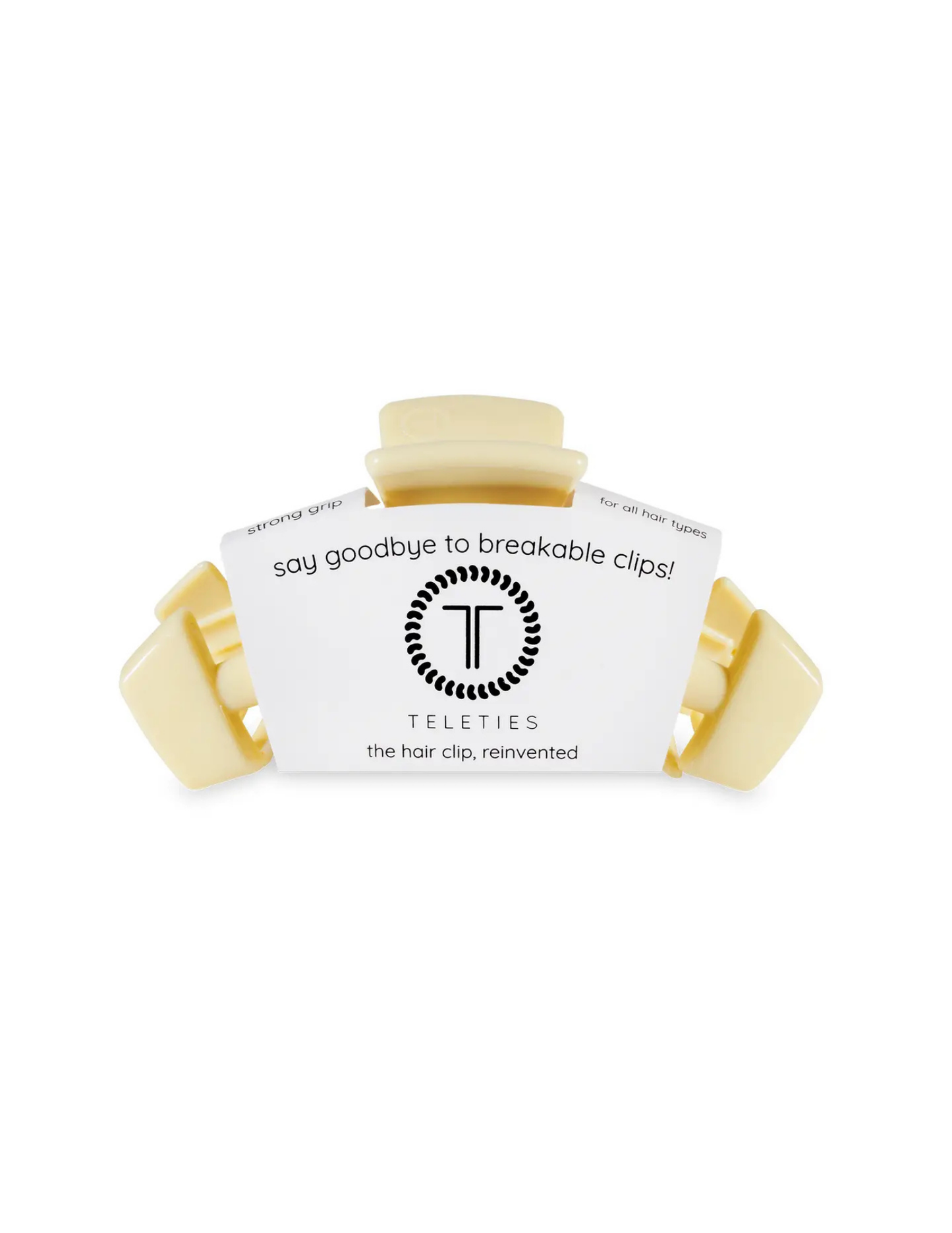 Classic Hair Clip - Butter Yellow - Medium - Tres Chic Boutique
