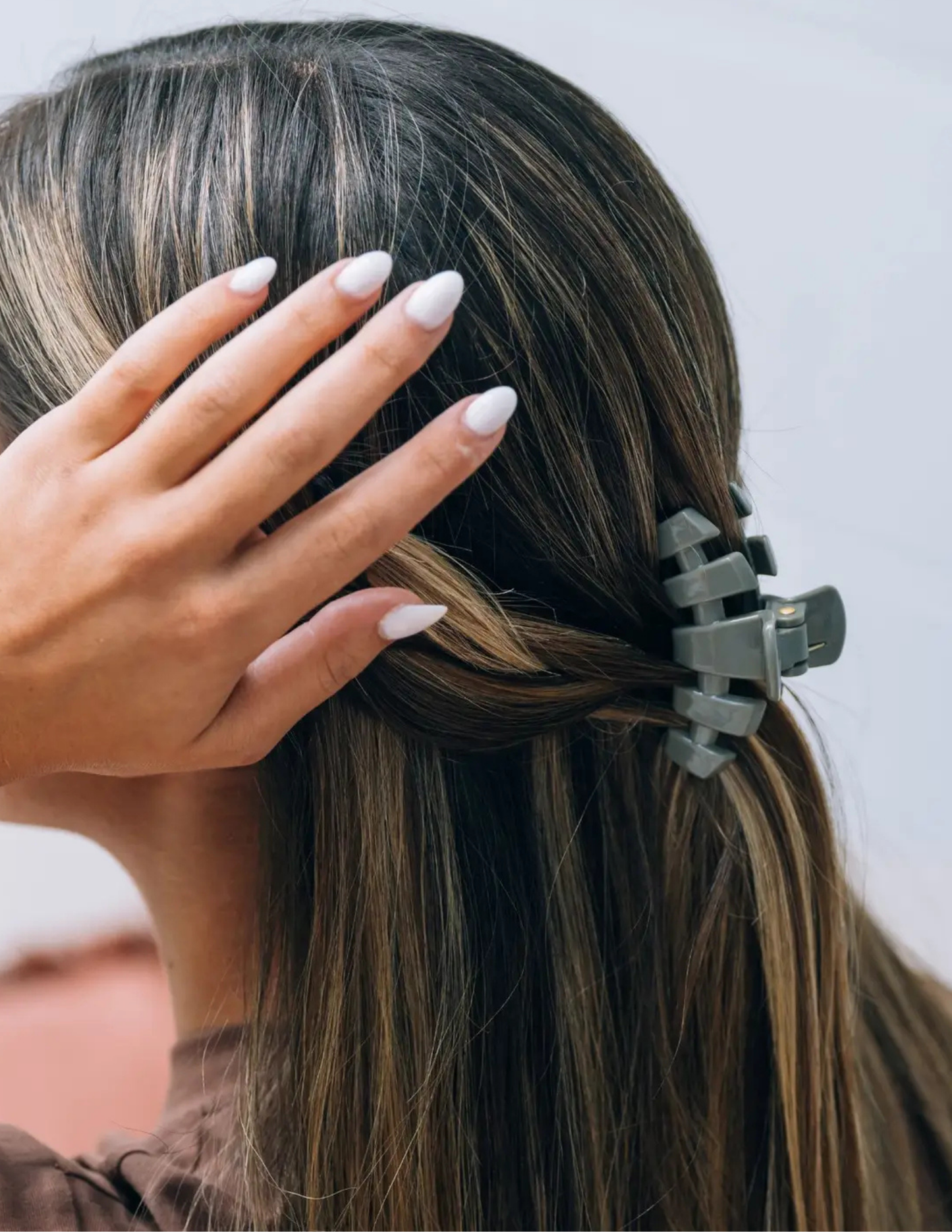 Classic Hair Clip - Sage It Ain't So -Small - Tres Chic Boutique