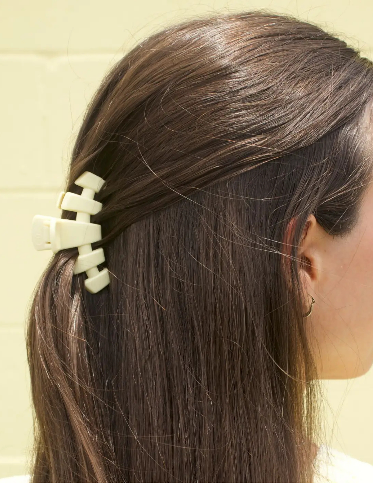 Classic Hair Clip - Butter Yellow -Small - Tres Chic Boutique