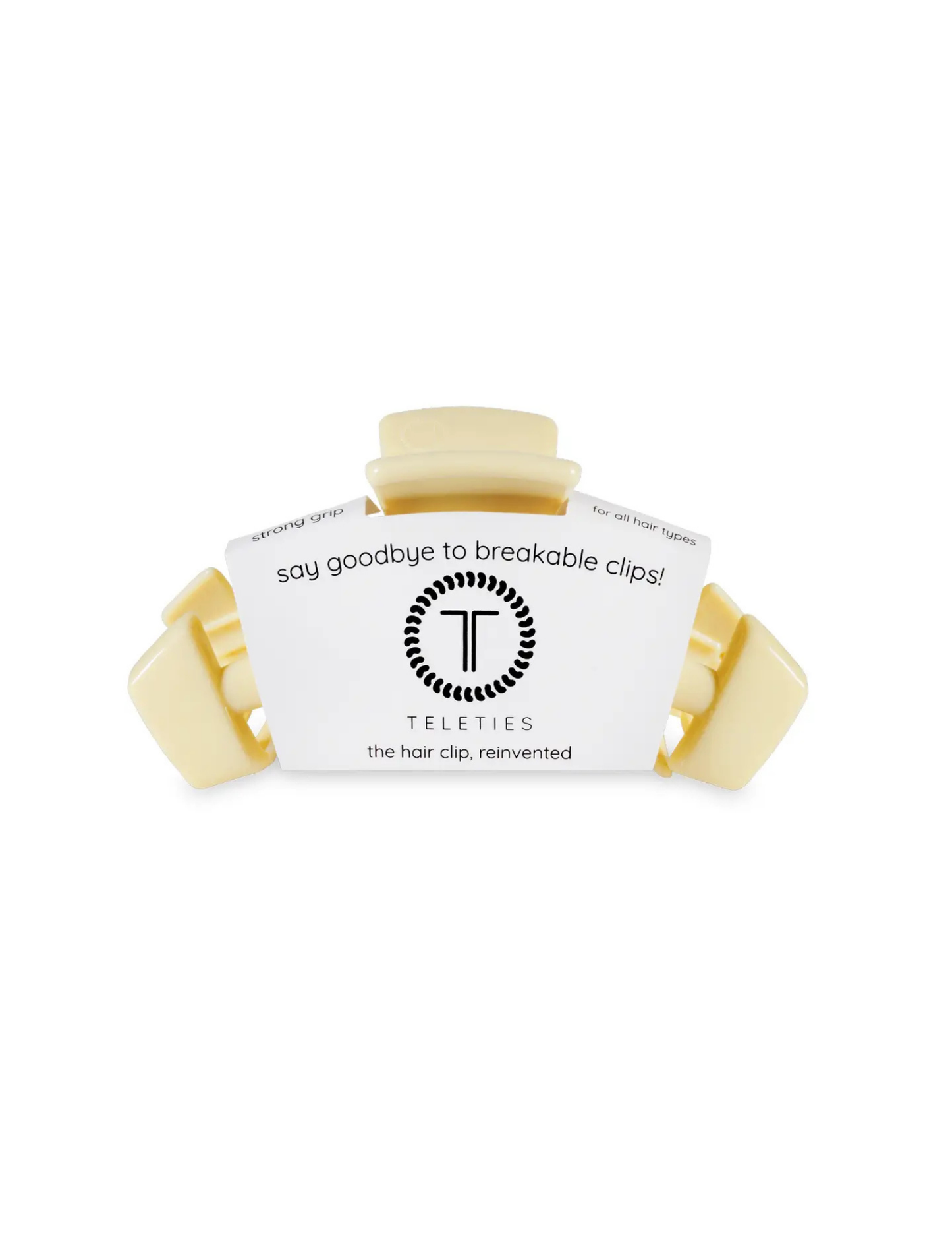 Classic Hair Clip - Butter Yellow -Small - Tres Chic Boutique
