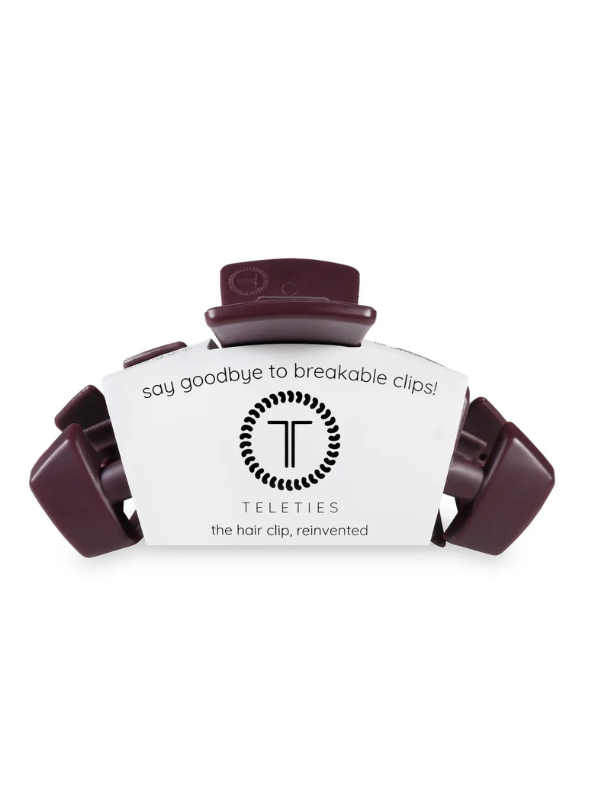 Classic Burgundy Bliss Medium Claw Hair Clip - Tres Chic Boutique