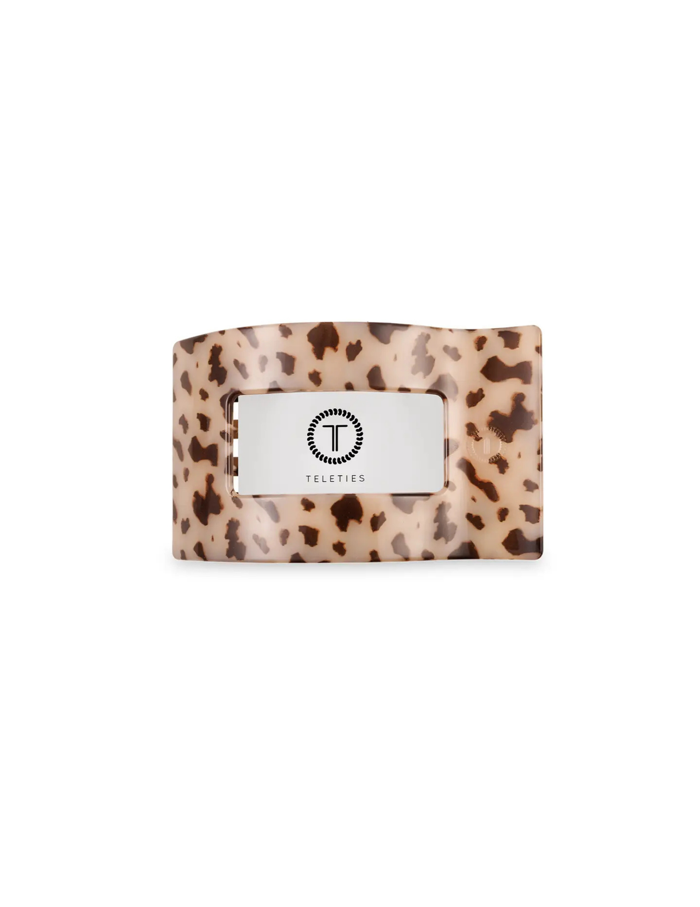 Flat Rectangle Hair Clip - Blonde Tortoise - Small