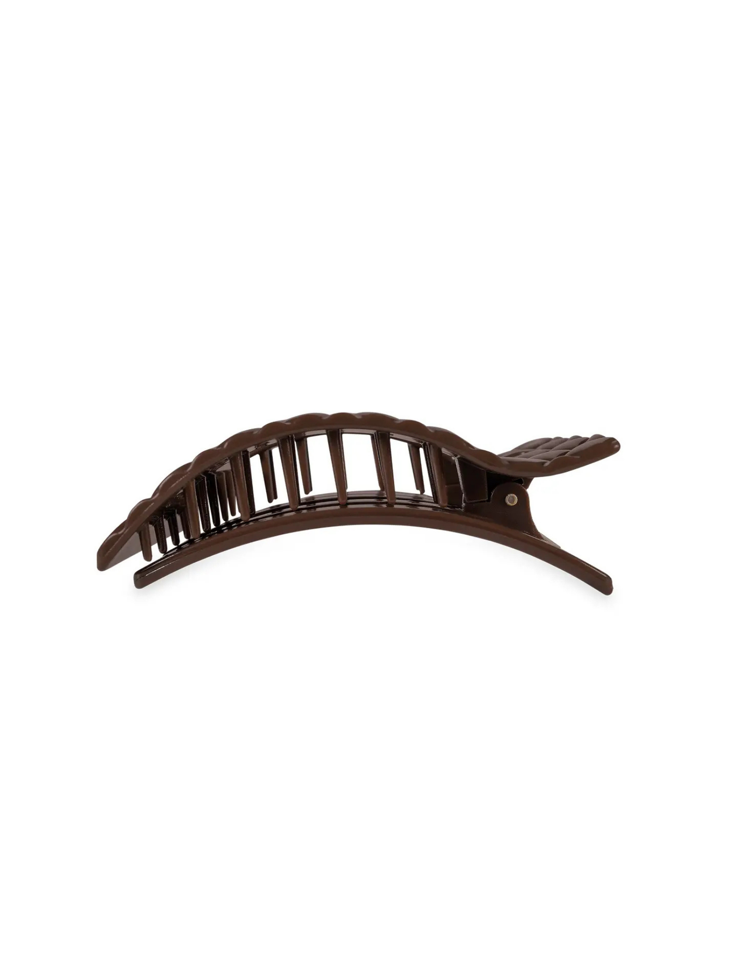 Flat Rectangle Hair Clip - Truly Taupe Quilted - Medium
