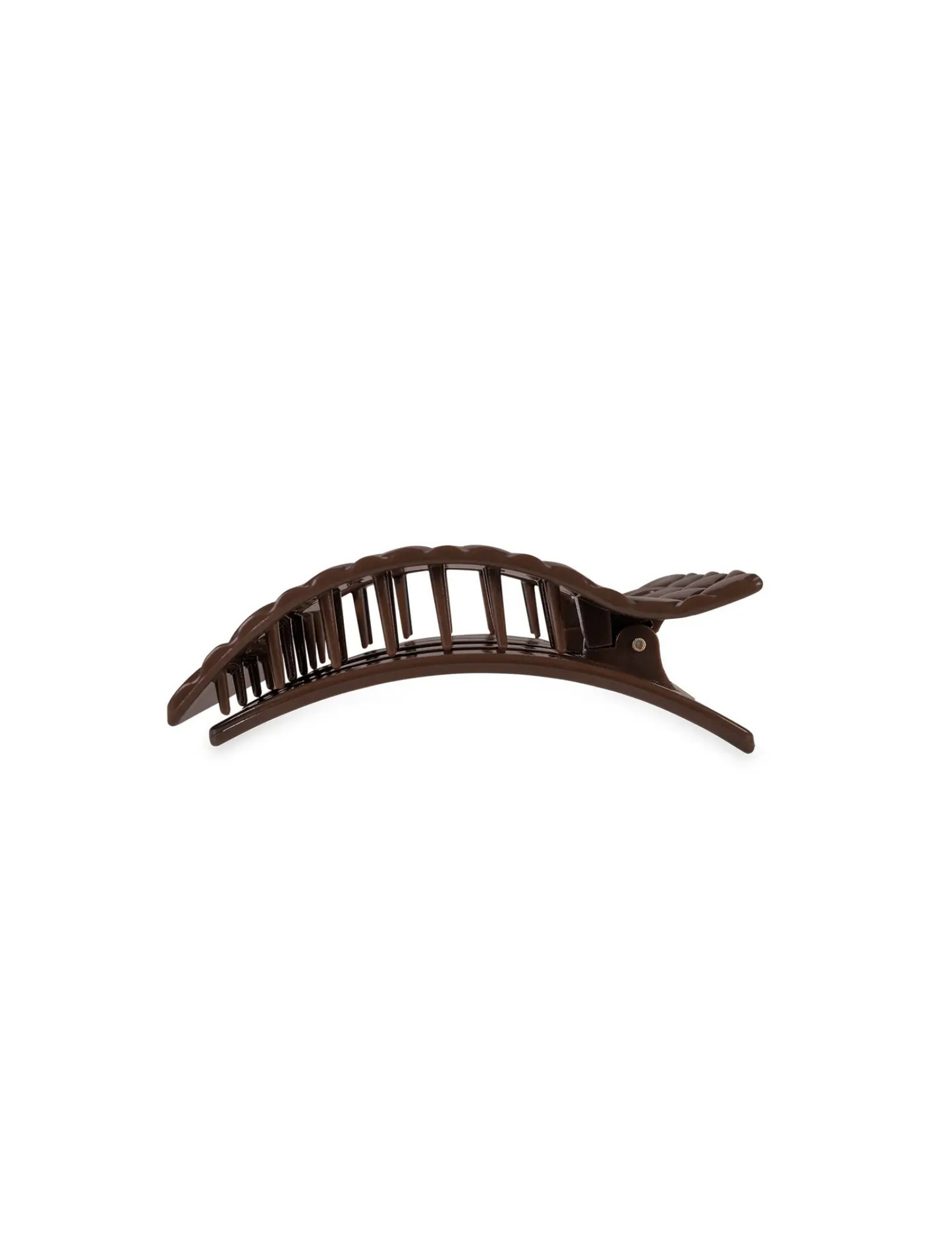 Flat Rectangle Hair Clip - Truly Taupe Quilted - Small