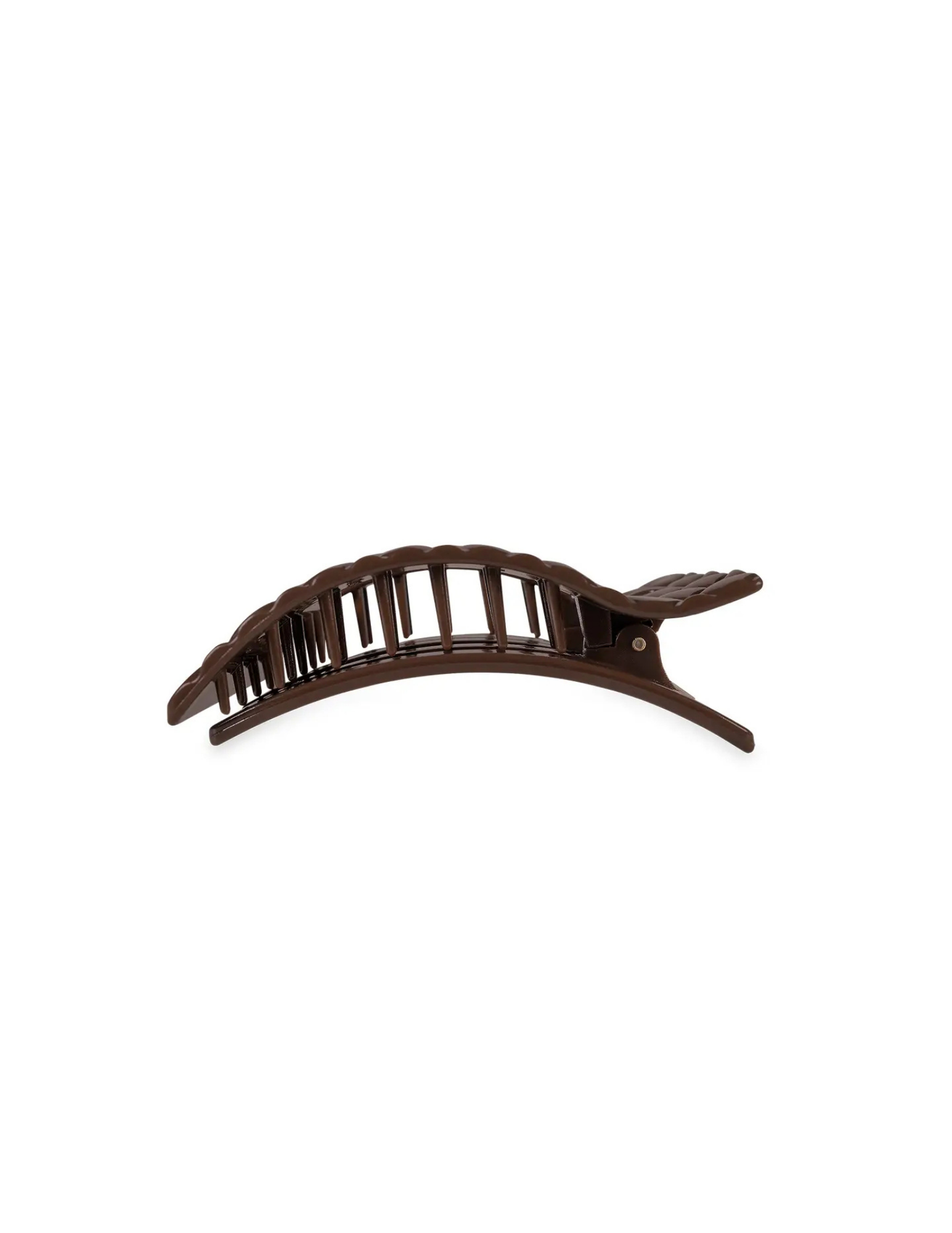 Flat Rectangle Hair Clip - Truly Taupe Quilted - Small - Tres Chic Boutique
