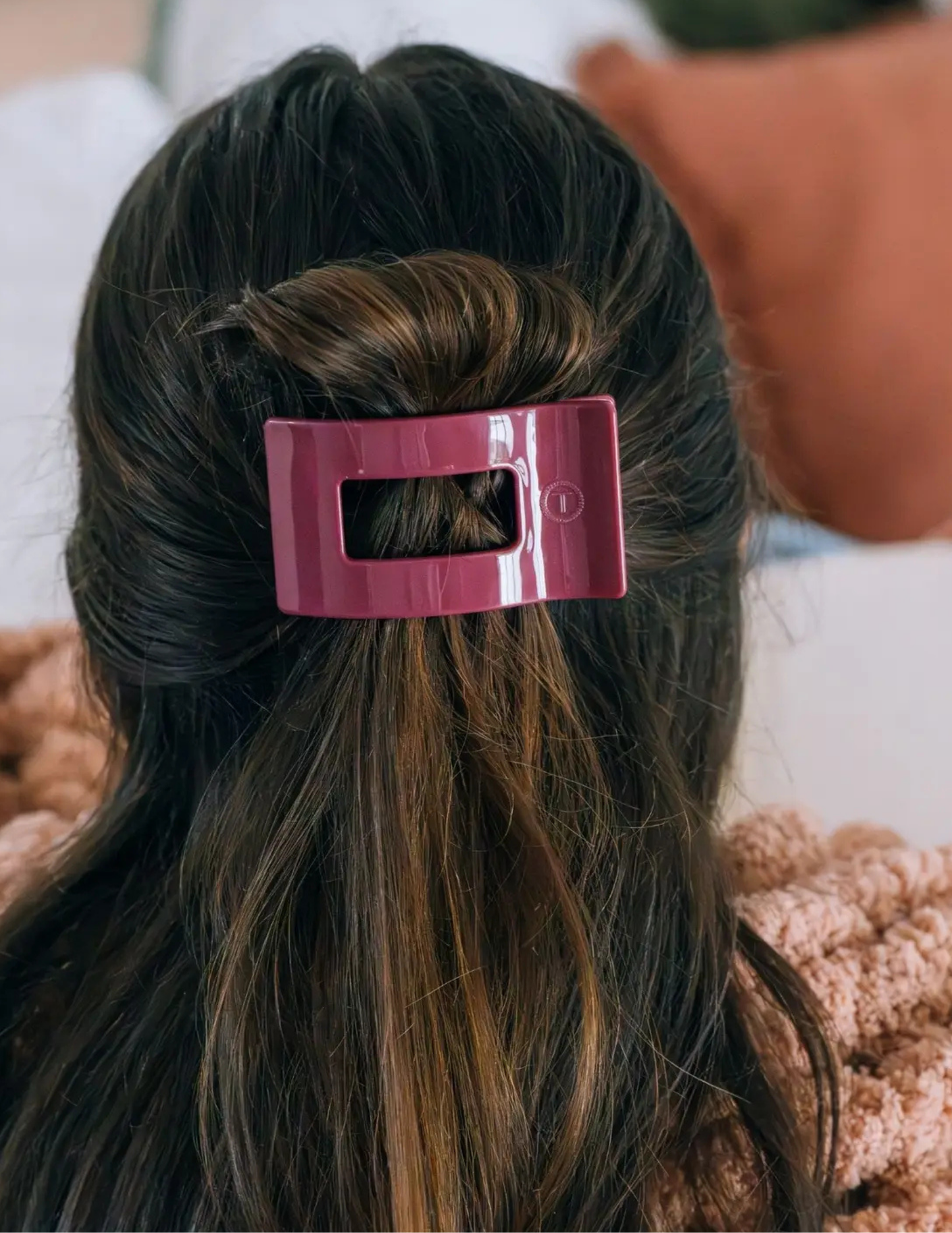 Flat Rectangle Hair Clip - Wild Side - Medium