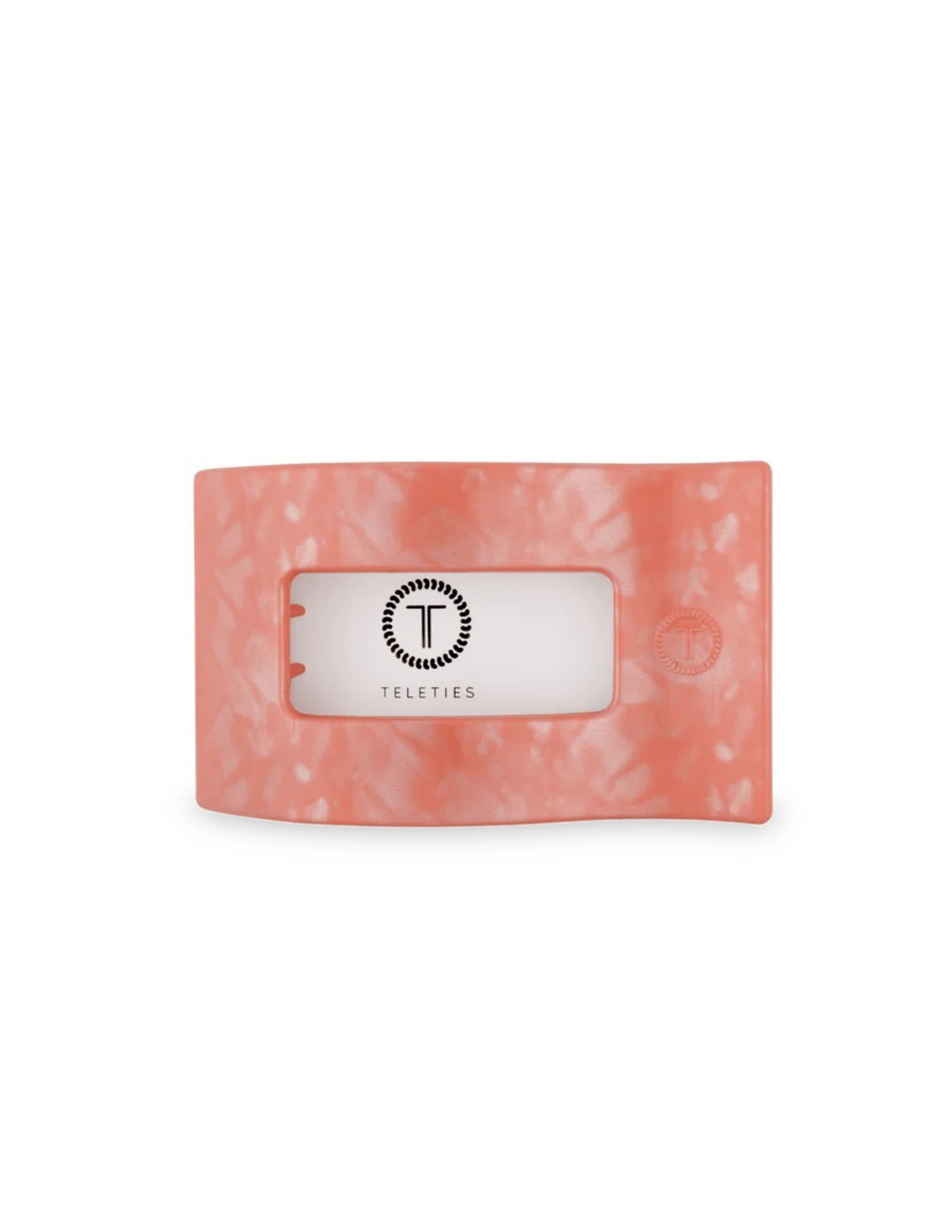 Medium Flat Rectangle Hair Clip- Dreamsicle