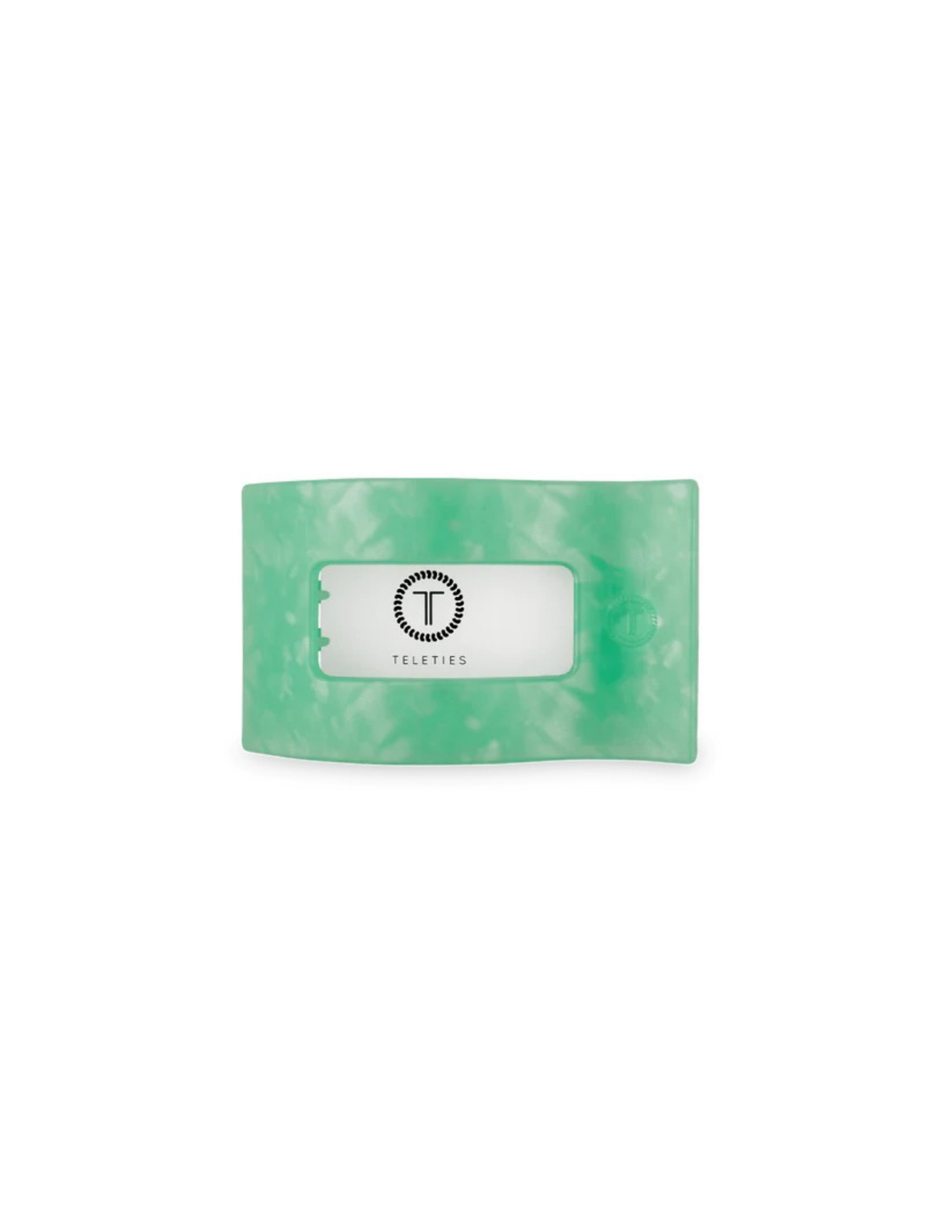 Small Flat Rectangle Hair Clip- Spring Splash