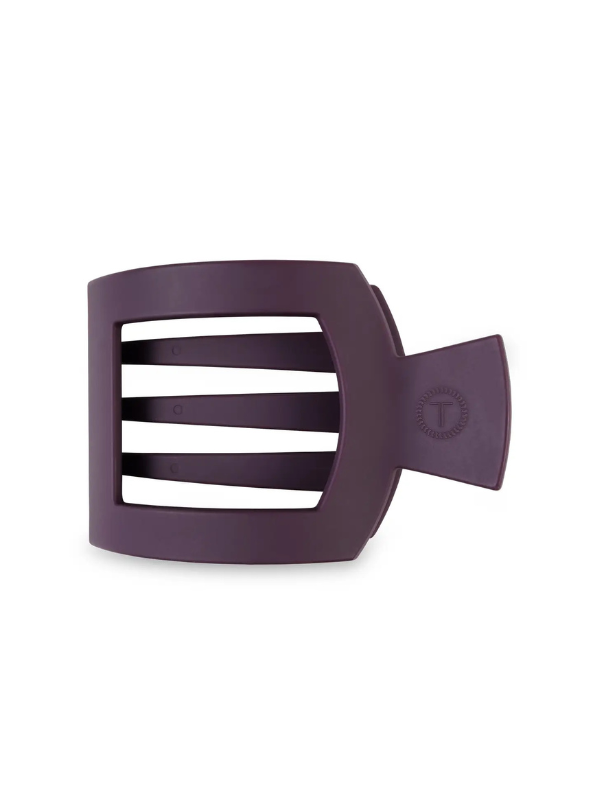 Burgundy Bliss Large Flat Square Hair Clip - Tres Chic Boutique