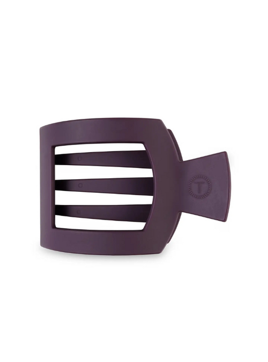 Burgundy Bliss Large Flat Square Hair Clip - Tres Chic Boutique