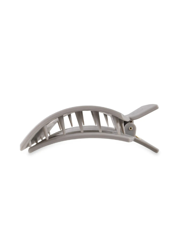 Silver Flames Large Flat Square Hair Clip - Tres Chic Boutique