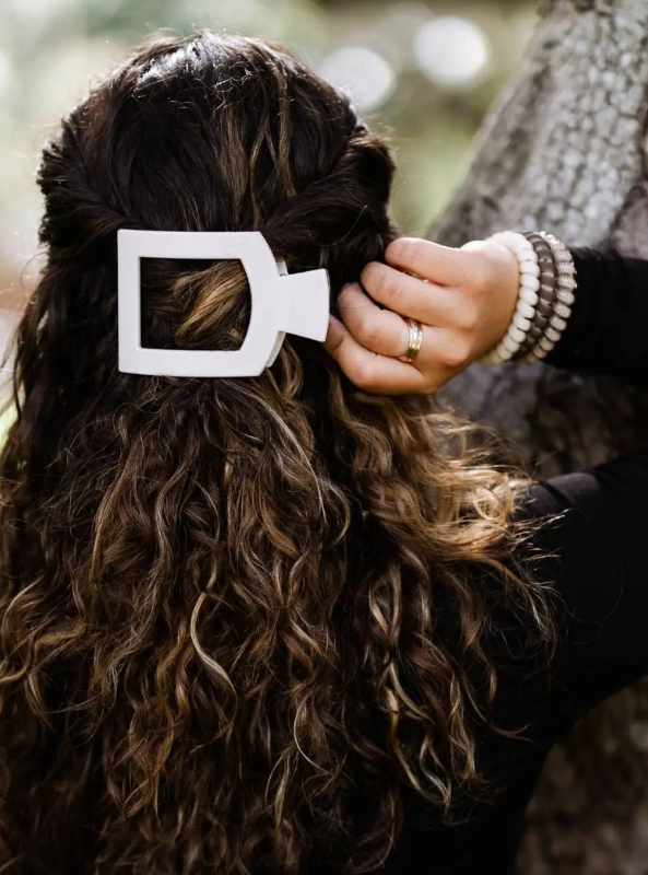 Toasted Large Flat Square Hair Clip - Tres Chic Boutique
