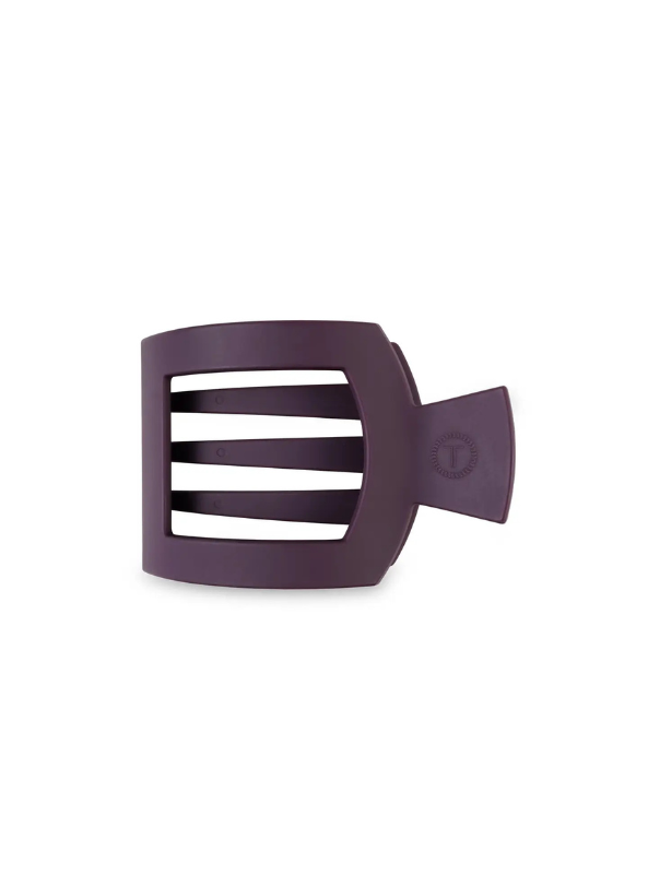 Burgundy Bliss Medium Flat Square Hair Clip - Tres Chic Boutique