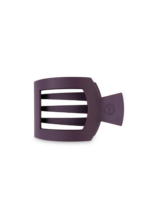 Burgundy Bliss Medium Flat Square Hair Clip - Tres Chic Boutique