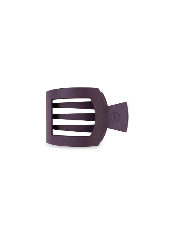 Burgundy Bliss Small Flat Square Hair Clip - Tres Chic Boutique