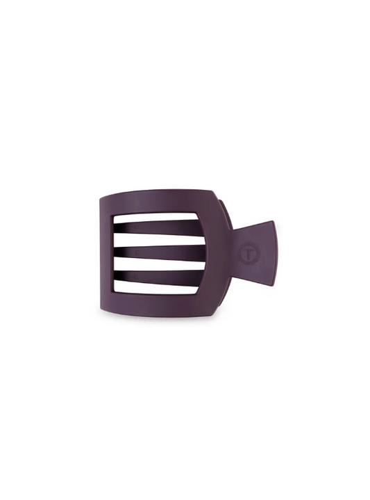 Burgundy Bliss Small Flat Square Hair Clip - Tres Chic Boutique