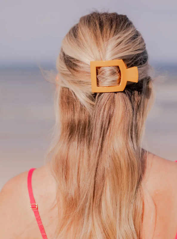 Mango for it! Small Flat Square Hair Clip - Tres Chic Boutique