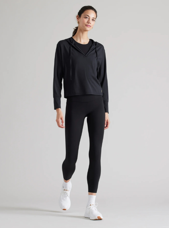 Rhone Apparel- Serene Hoodie- Black - Tres Chic Boutique