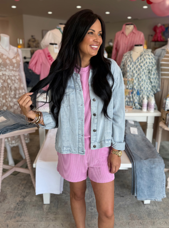 Ribbed Tee and Shorts Set