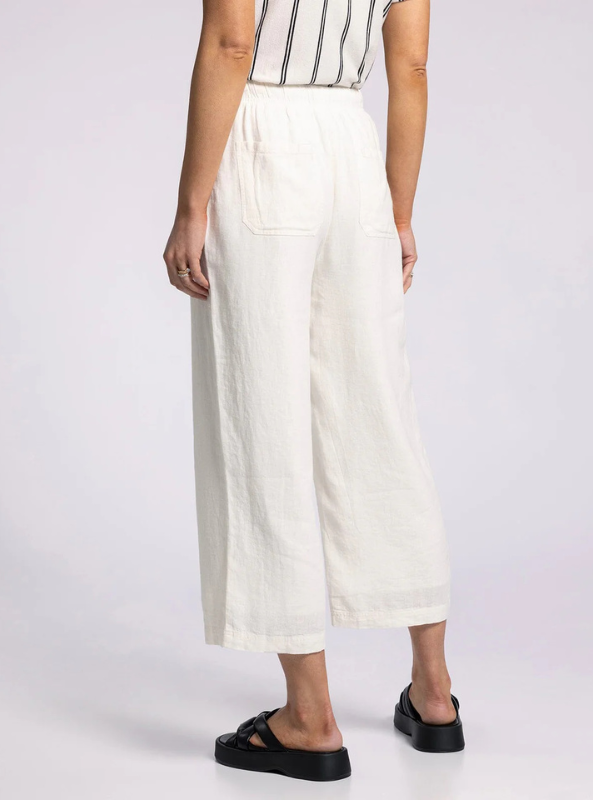 Lizzy Pants- White - Tres Chic Boutique