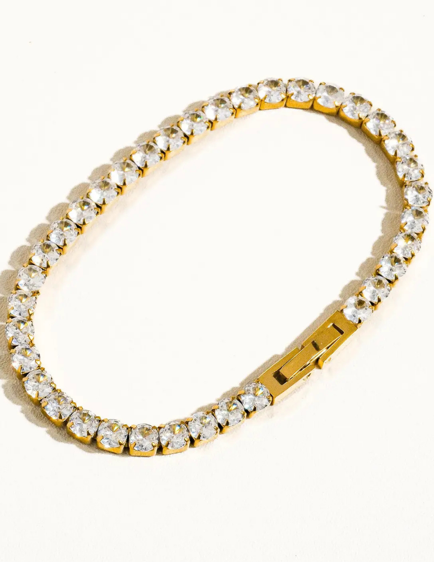 René Non-Tarnish Rhinestone Dressy Bracelet - Tres Chic Boutique