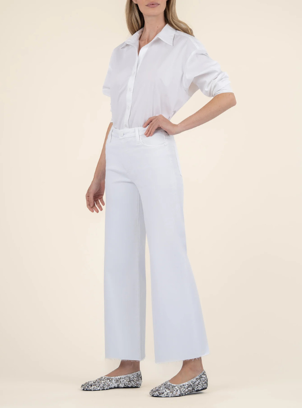 Meg High Rise- Optic White - Tres Chic Boutique