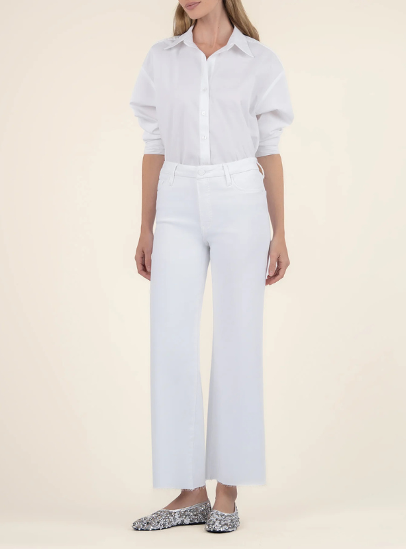 Meg High Rise- Optic White - Tres Chic Boutique