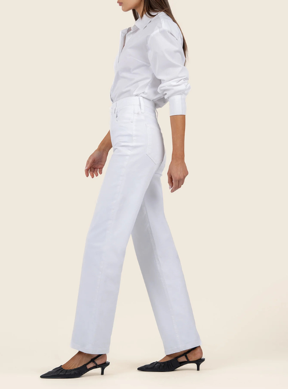 Sienna High Rise- Optic White - Tres Chic Boutique