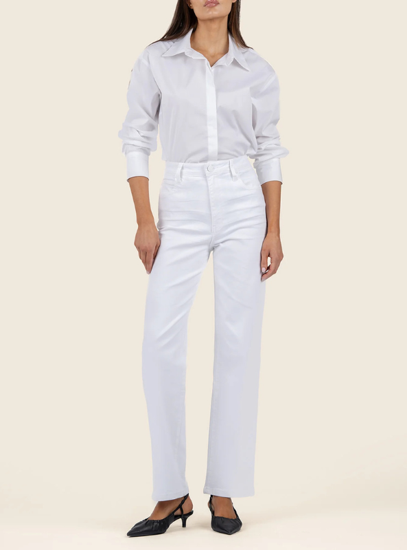 Sienna High Rise- Optic White - Tres Chic Boutique