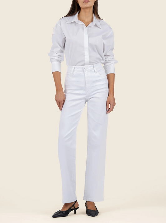 Sienna High Rise- Optic White - Tres Chic Boutique