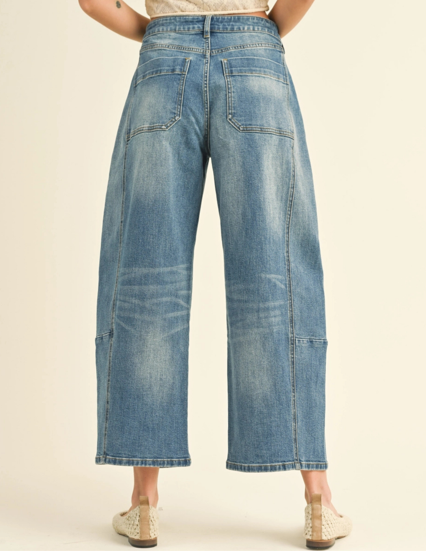 Loose Fit Denim- Dark Wash