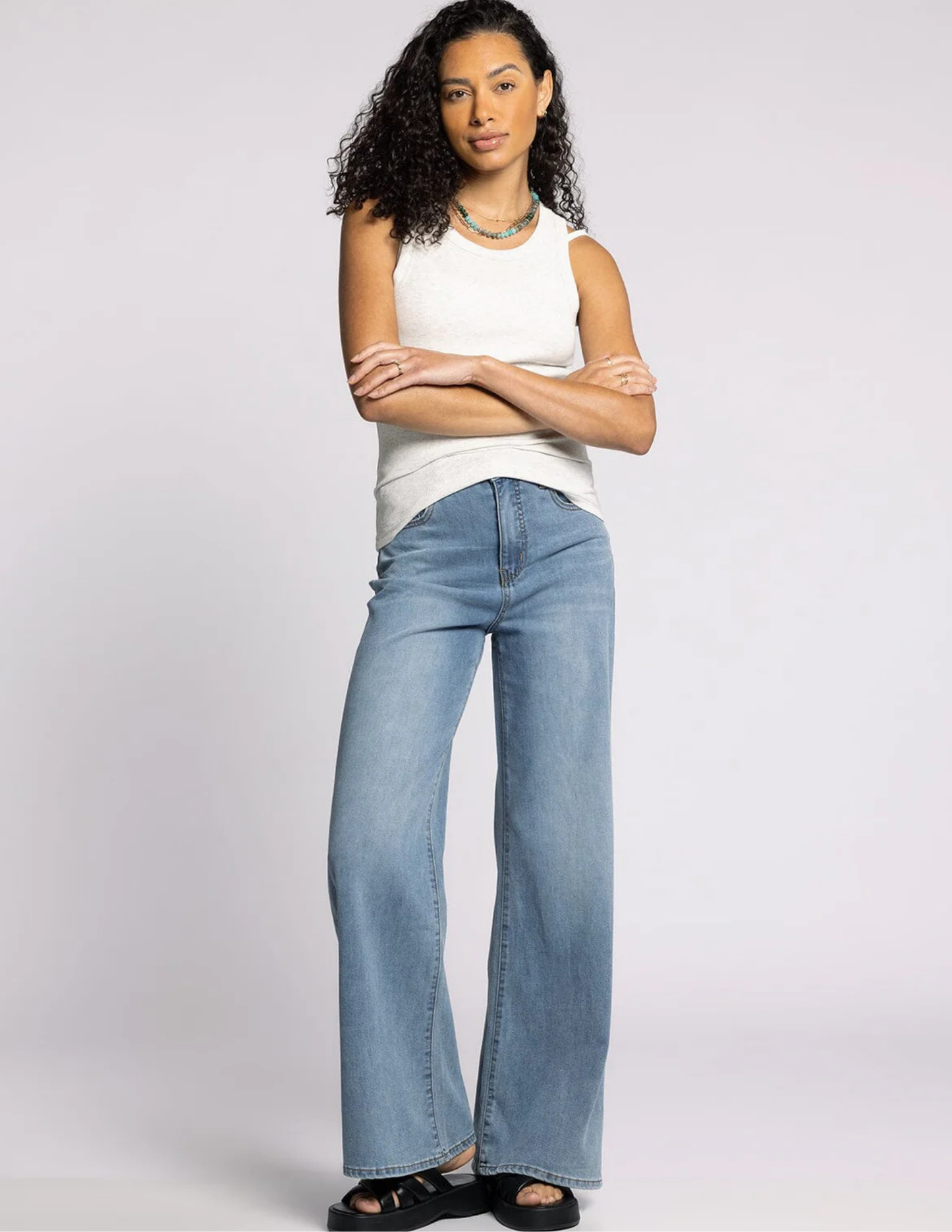 Taylor High Rise Wide Jean - Tres Chic Boutique