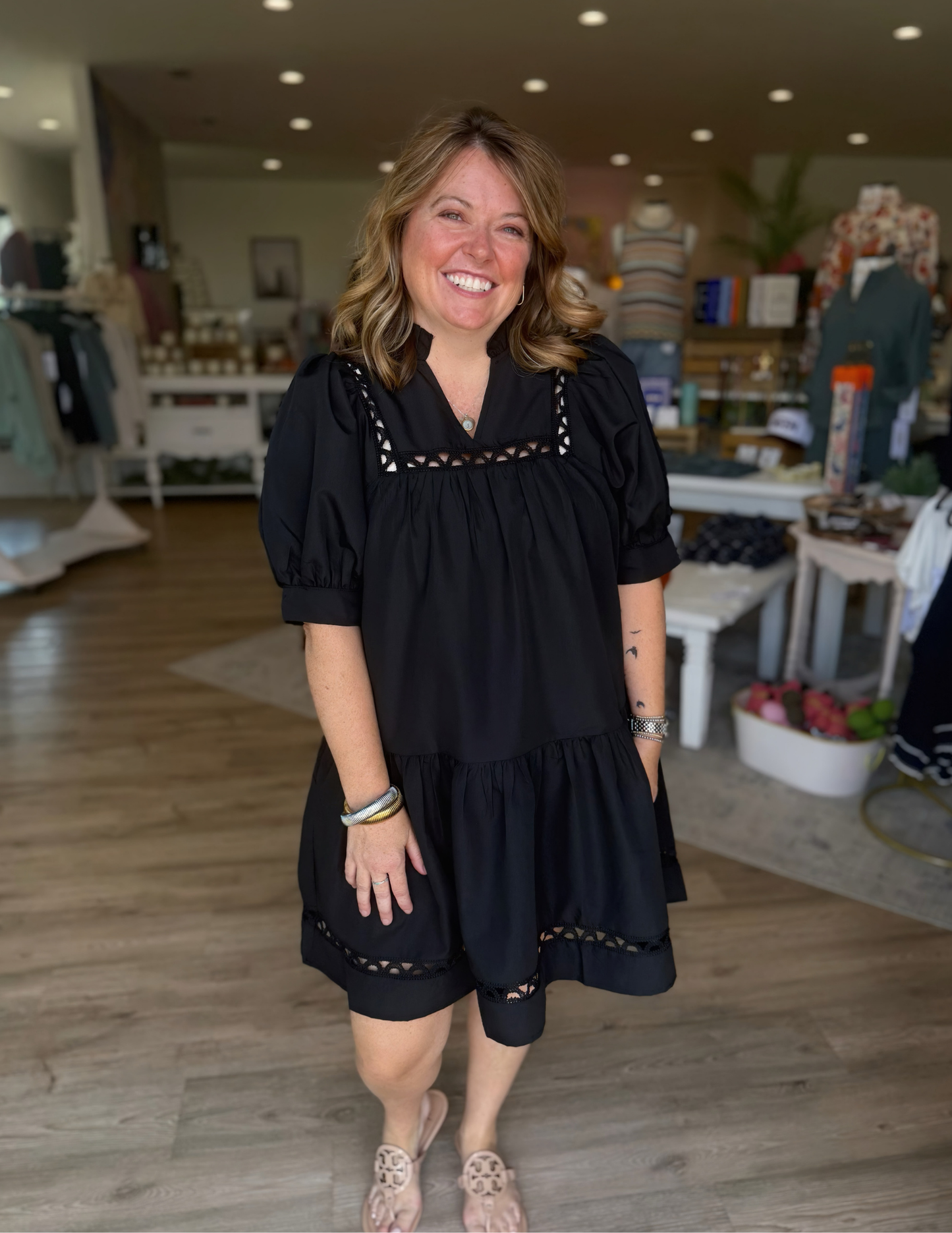 Anna Mini Black Dress