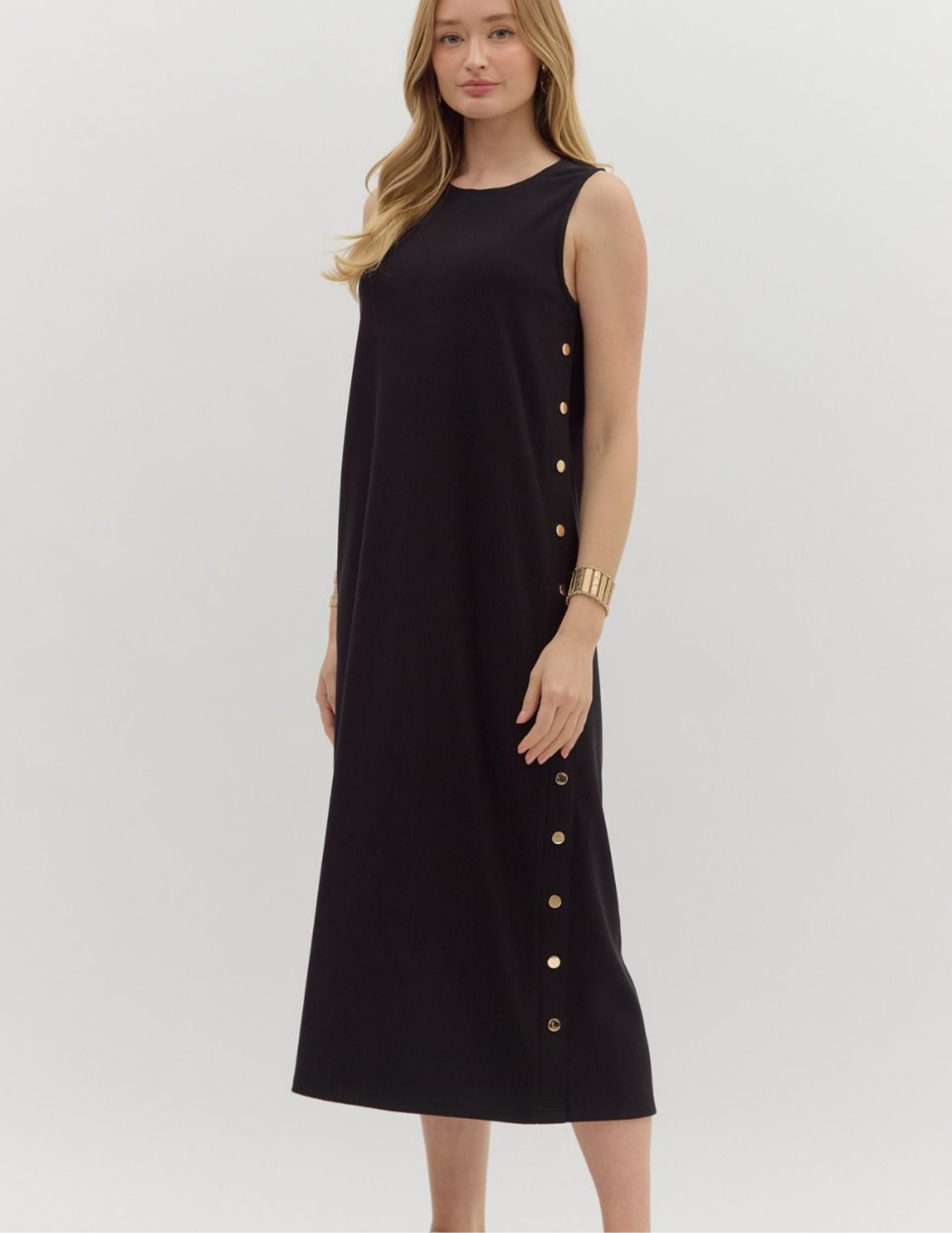 Black Pullover Midi Dress - Tres Chic Boutique