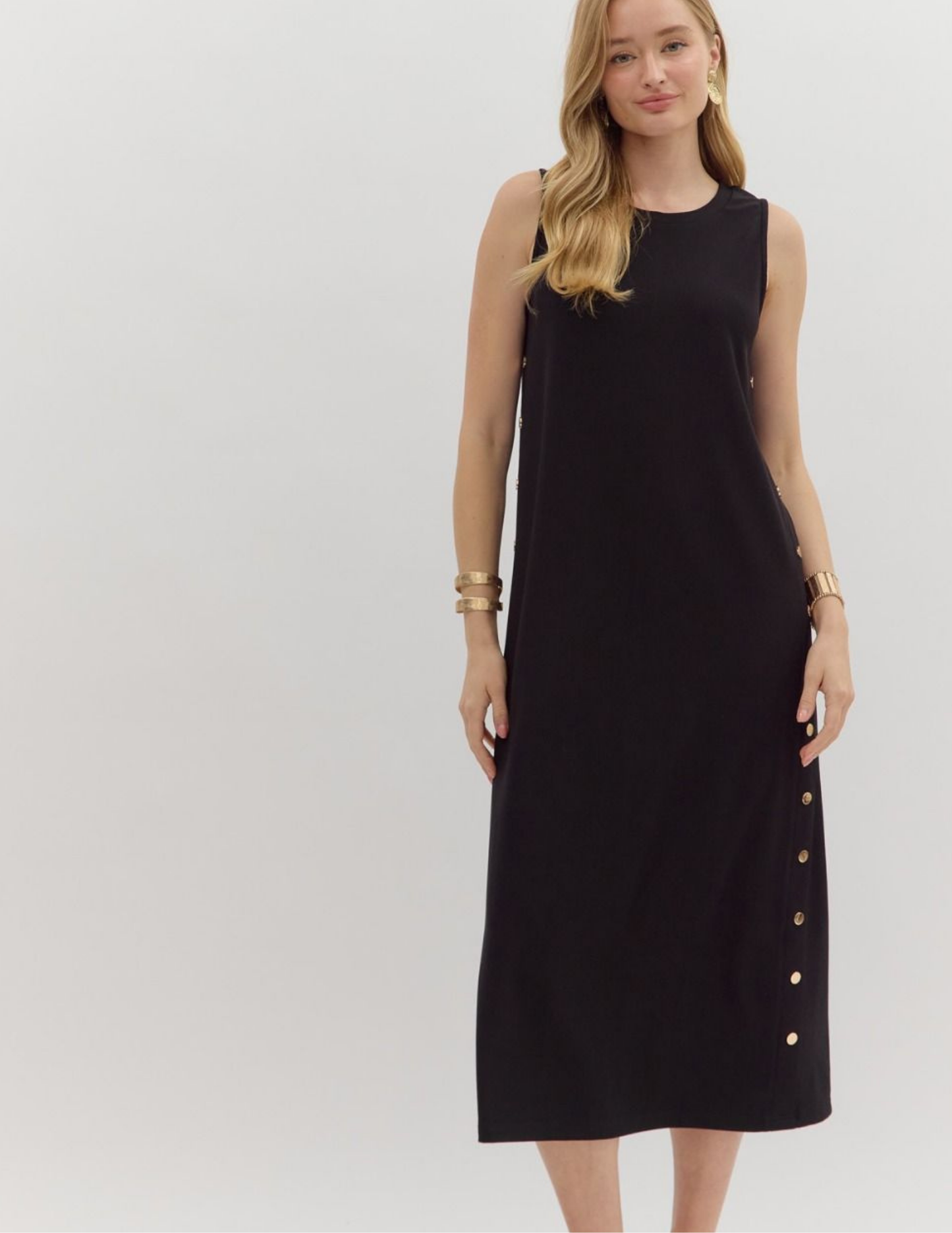 Black Pullover Midi Dress - Tres Chic Boutique